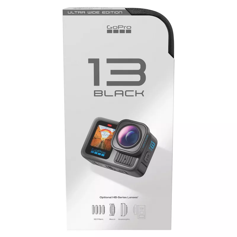 GoPro HERO13 Black Ultra Wide Edition Actionkamera 4K, 5.3K, 2.7K, Touchscreen, Ultra HD, wasserdicht, GPS, staubdicht, Bluetooth, Wi-Fi, Zeitlupe, Full HD (CHDRB-133-RW)