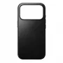 NOMAD Modern Leather Case für iPhone 17 Pro - Schwarzes Horween-Leder mit MagSafe