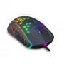 INCA IMG-346 Beidhändige optische kabelgebundene Gaming-Maus 6400 DPI RGB 7 Tasten Schwarz
