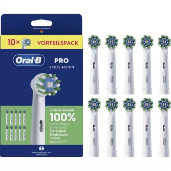 Braun Oral-B Pro CrossAction Ersatzbürstenköpfe 10er-Pack