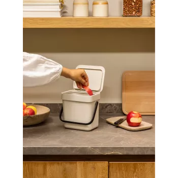 Brabantia Sort & Go Abfalleimer Soft Beige 3 L (251689)