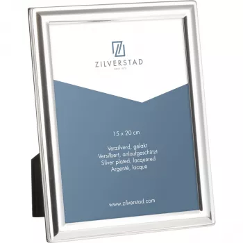 Zilverstad Bredemeijer 8075233 Silberner Einzelbilderrahmen Glänzend Tisch Wand 15x20 cm Rechteckig