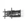 One for All WM 4663 TV Wandhalterung 100 Solid Turn 120 XL, Vollbeweglich, 32-84 Zoll, 50 kg, VESA 100x100 bis 600x400, Schwarz