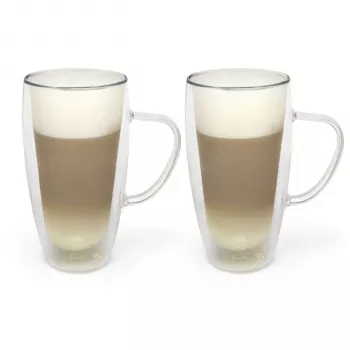 Bredemeijer Duos Doppelwandiges Latte Macchiato Glas 400ml - 2er-Set