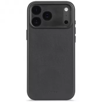 Decoded Leather Backcover für iPhone 17 Pro mit MagSafe (Schwarz)