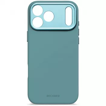 Decoded AntiMicrobial Silicone Back Cover für iPhone 17 Pro Max, MagSafe-kompatibel, Retro Blue