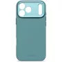Decoded AntiMicrobial Silicone Back Cover für iPhone 17 Pro Max, MagSafe-kompatibel, Retro Blue