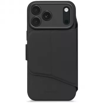 Decoded Textured Silicone Detachable Wallet für iPhone 17 Pro mit MagSafe - Phantom Black