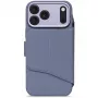 Decoded Textured Silicone Detachable Wallet Case für iPhone 17 Pro Max mit MagSafe - Forever Blue