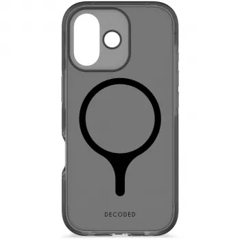 Decoded DropTec Transparente Rückseitenabdeckung für iPhone 17 mit MagSafe (Frosted Black)