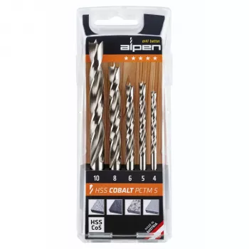 ALPEN-MAYKESTAG Alpen HSS-Cobalt PCTM 5-teiliger Bohrer-Set