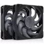 Noctua NF-A12x25 G2 PWM Sx2-PP chromax.black 120 mm Gehäuselüfter (2er-Pack, Schwarz)