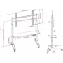 VISION VFM-F15M Motorisierter Display-Bodenständer-Wagen für 40-86 Zoll Bildschirme, VESA bis 800x600, Höhenverstellung 400 mm, Schwarz