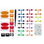 Asetek SimSports Colour Kit für Forte Pedale - Bremselastomere & Gaspedalfedern