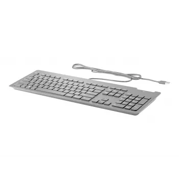 HP Business Slim Keyboard - USB - UK English (GB) - Schwarz