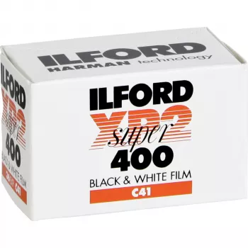 Ilford XP2 Super 135/36 Schwarzweißfilm (35mm, 36 Aufnahmen, ISO 400)