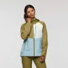 Cotopaxi Impermeo 3L Hooded Shell Jacket - Moss/Sea Spray (Women's, Size S)