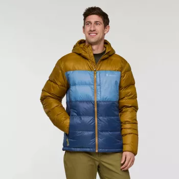 Cotopaxi Fuego Max Down Hooded Jacket - Bronze / Deep Sea, Größe L