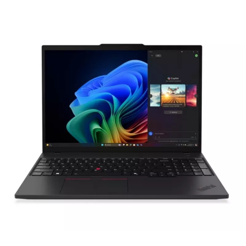Lenovo ThinkPad T16 Gen 4 (AMD) Copilot+ PC 21QN001BPB Laptop, 16 Zoll WUXGA IPS, AMD Ryzen AI 5 PRO 340, 16GB DDR5, 512GB SSD, Windows 11 Pro, englische Tastatur