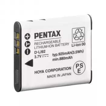 Pentax D-LI92 (B) Lithium-Ionen-Akku 925 mAh 3,7 V Schwarz