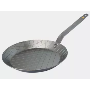 De Buyer Mineral B Element Carbon Steel Steak Pan 24 cm (5616.24)