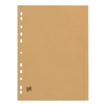 Oxford Touareg Registertrenner A4 Vollformat Blanko Beige 6-teilig 1 Satz