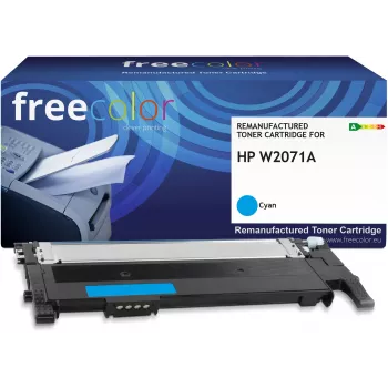 Freecolor Kompatible Tonerkartusche HP W2071A Cyan mit Chip 1000 Seiten