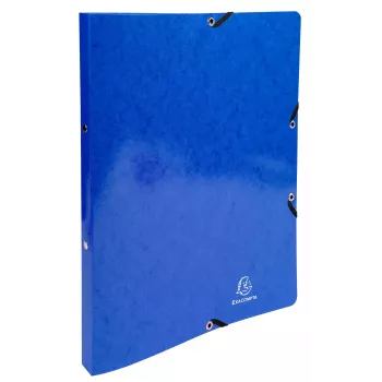 Exacompta Iderama Ringbuch A4, 2 Ringe 15 mm, mit Gummizug, dunkelblau (8701589)