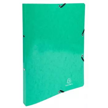 Exacompta Iderama Ringbuch A4, 2 Ringe 15 mm, mit Gummizug, dunkelgrün (8701596)