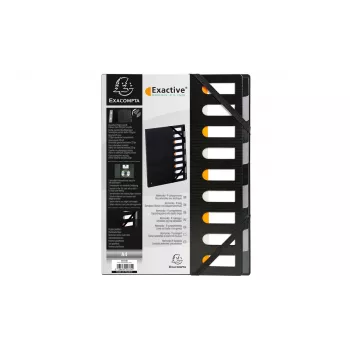 Exacompta 55334E Forever Dokumententasche A4 Polypropylen Schwarz 320x240 mm