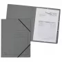 Exacompta Gummizugmappe A4 Grau Colorspan 355g ohne Innenklappen