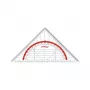 Maped Study 16 cm Geometriedreieck - Transparentes Polystyrol - 45°/45°/90° Dreieck