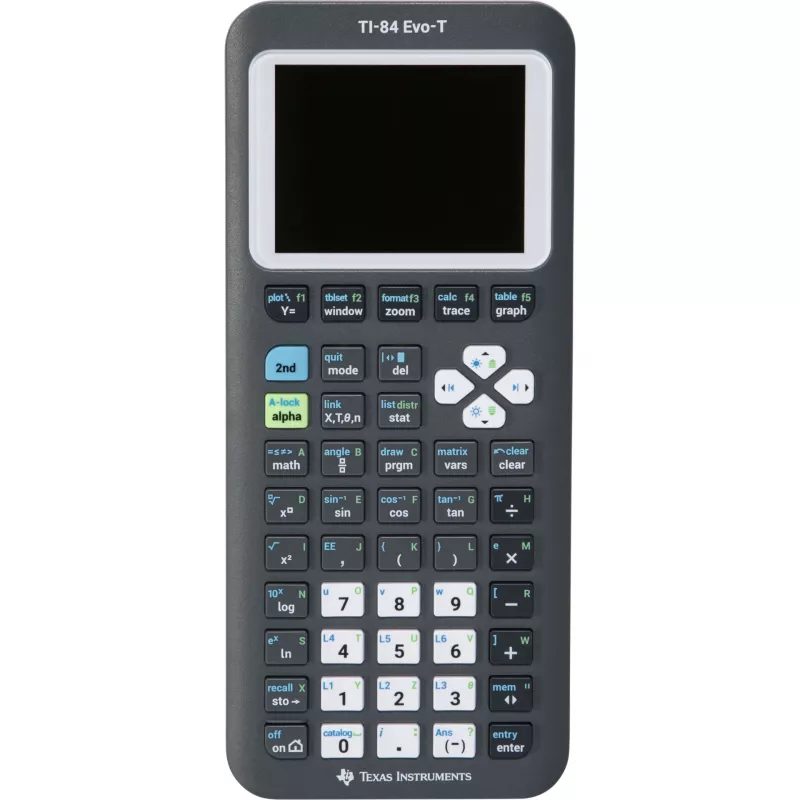 Texas Instruments TI-84 EVO-T Grafikrechner, Blau, Farb-LCD, Akku