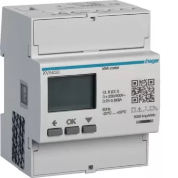 Hager XVA630 3-Phasen-Energiezähler für PV-Überschussmessung