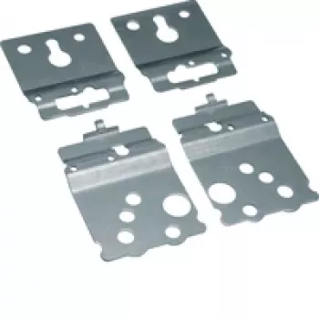 Hager FZ803B 19-Zoll 3U Montageplatte für universZ Racksysteme, Metallgrau
