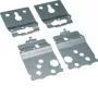 Hager FZ803B 19-Zoll 3U Montageplatte für universZ Racksysteme, Metallgrau