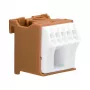 Hager KN06P 6-polige Reihenklemme 63A 230V Braun