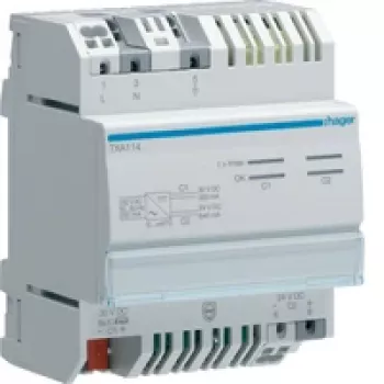 Hager TXA114 KNX Raumtemperatursensor -5 bis +45 °C IP20 Weiß