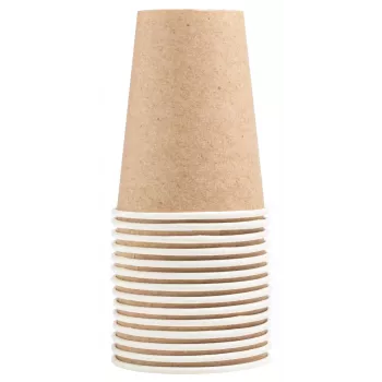 PROnappe 15 Pappbecher 200 ml, Kraft (89109I)