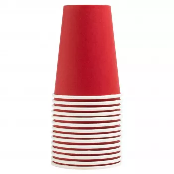 PROnappe 15 Pappbecher 200 ml, Rot (89115I)