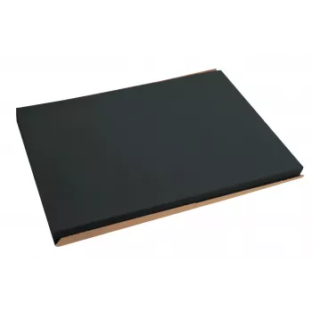PROnappe Einweg-Tischset 400 x 300 mm Schwarz, geprägt, leicht satiniertes Papier