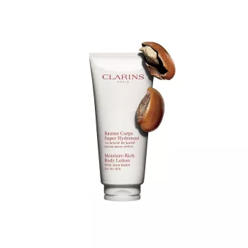 CLARINS MOISTURE RICH BODY LOTION WITH SHEA BUTTER DRY SKIN 200ML