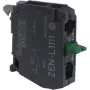 Schneider Electric ZENL1111 Harmony XALD/XALK Leergehäuse für Befehlsgeräte, 1 Ausschnitt, Polycarbonat, Lichtgrau/Gelb, IP66/IP67/IP69/IP69K
