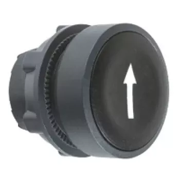 APC ZB5AA335 Harmony XB5 Flush Drucktastenkopf, schwarz, Kunststoff, 22 mm Einbau, IP69K