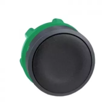 Schneider Electric ZB5AA2 Flacher Drucktasterkopf, Schwarz, 22 mm, Harmony XB5