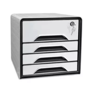 CEP Office Solution Smoove 7-311S Schubladenbox Weiß/Schwarz
