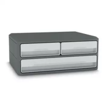 CEP Office Solution MoovUp Schubladeneinheit Hellgrau DIN A4 Querformat A5 Querformat 3 Schubladen