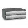 CEP Office Solution MoovUp Schubladenbox Hellgrau DIN A4 Querformat mit 2 Schubladen