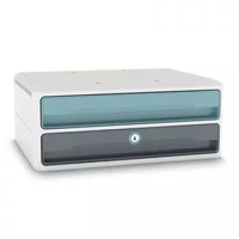 CEP Office Solution MoovUp Schubladenbox mit Schloss Mintgrau DIN A4 Querformat 2
