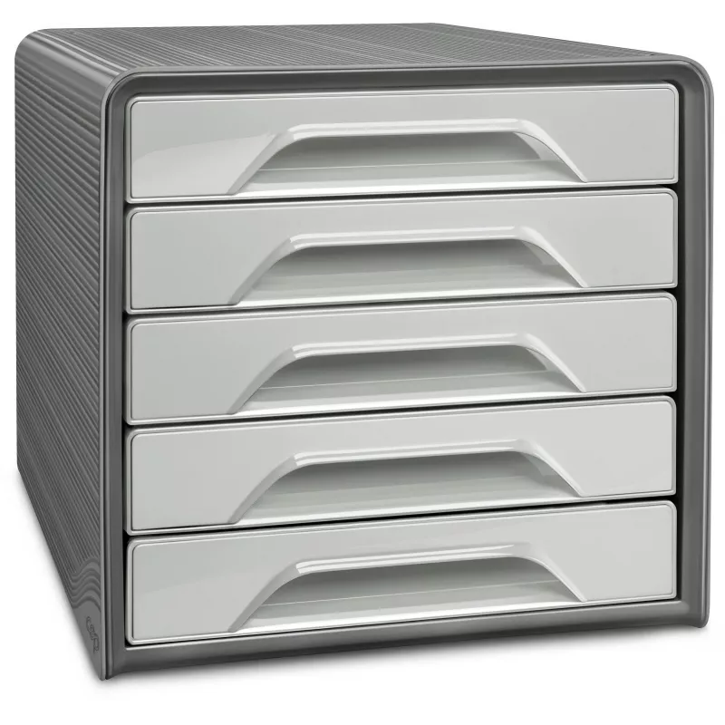 CEP Office Solution Smoove Schubladenbox Hellgrau mit 5 Schubladen 1071116361